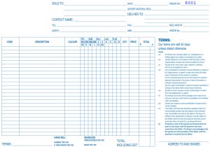 Custom Docket Book inside page